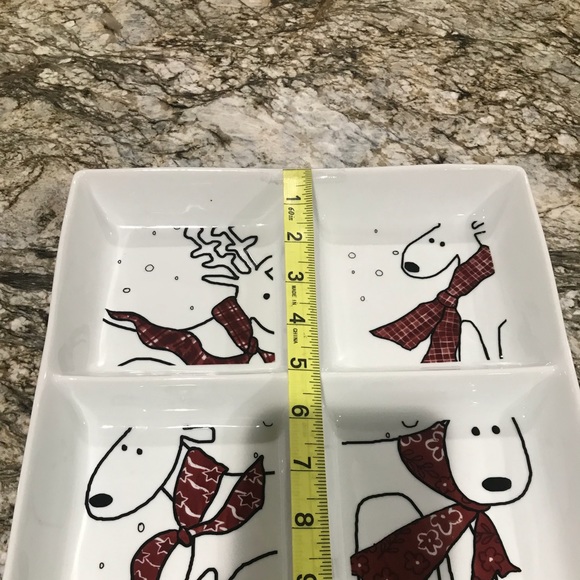 Oh Deer Exclusively for Dillards by BIA Square White Porcelain Set - Picture 3 of 4